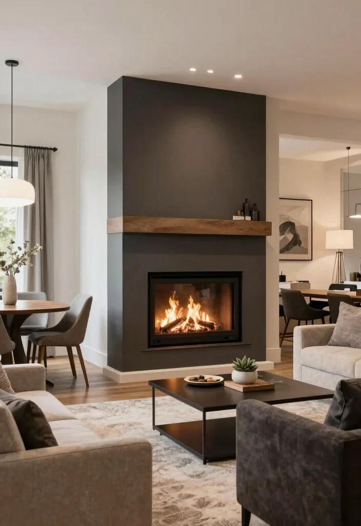 12 Gas Log Fireplace Ideas for Easy Cozy Heat 40 12 Gas Log Fireplace Ideas for Easy Cozy Heat 10. Dual Sided Design 0