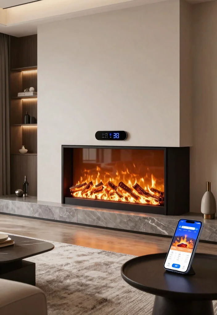 12 Gas Log Fireplace Ideas for Easy Cozy Heat 52 12 Gas Log Fireplace Ideas for Easy Cozy Heat 12. Smart Home Integration 0