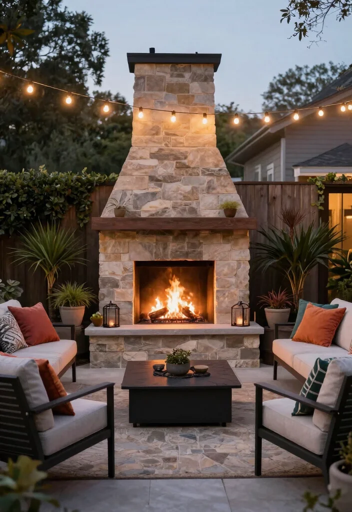 12 Gas Log Fireplace Ideas for Easy Cozy Heat 16 12 Gas Log Fireplace Ideas for Easy Cozy Heat 6. Outdoor Oasis 0