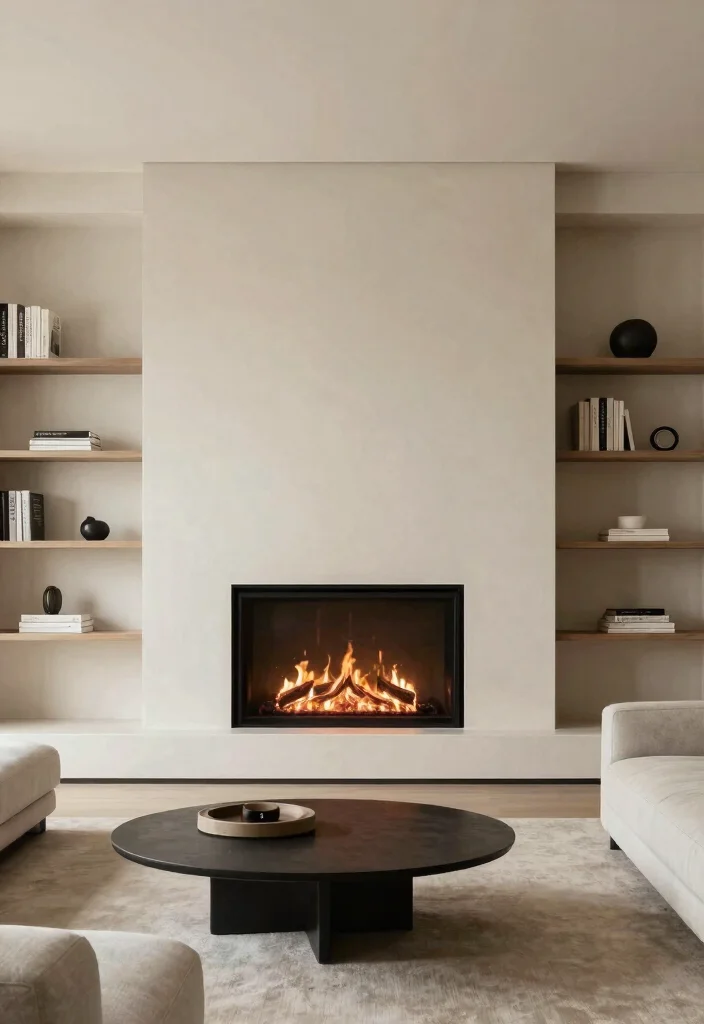 12 Gas Log Fireplace Ideas for Easy Cozy Heat 29 12 Gas Log Fireplace Ideas for Easy Cozy Heat 9. Integrated Design 0