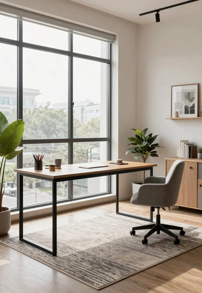 12 Glam Office Ideas with Polished Feminine Style 12. Inspiring Workspace Layout 0