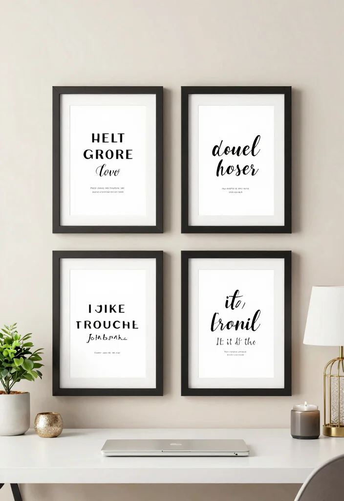 12 Glam Office Ideas with Polished Feminine Style 7. Inspirational Quotes 0