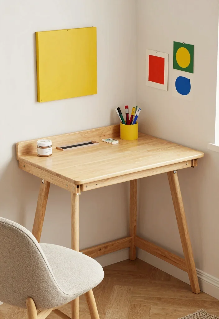 12 Home Office Corner Desk Ideas for Small Rooms 5. Corner Desk with Foldable Features 0