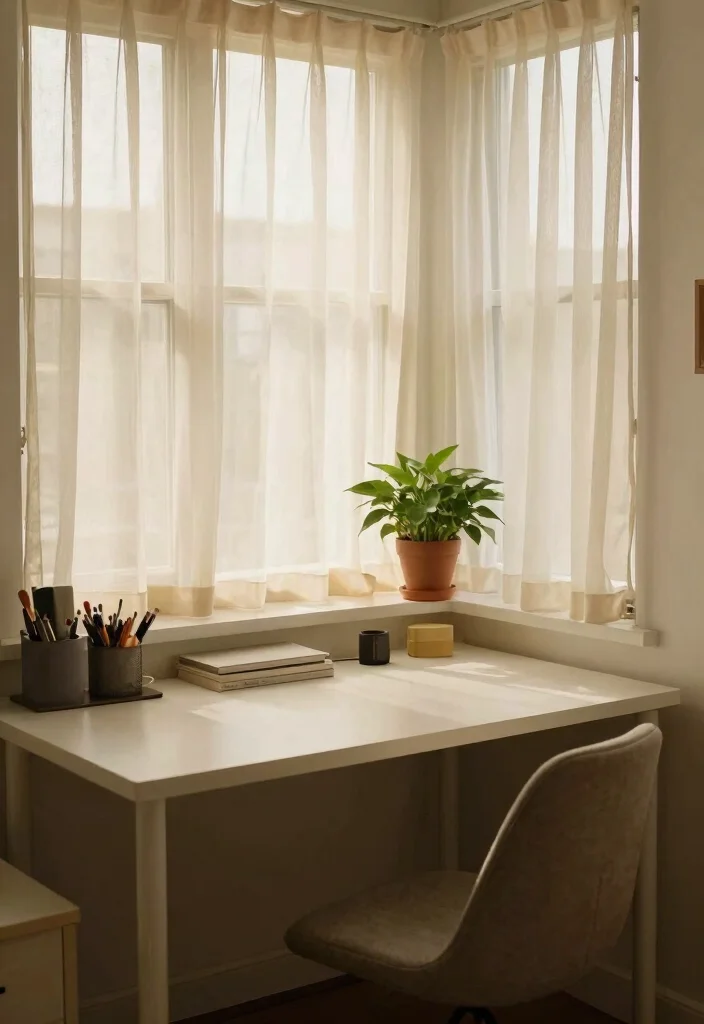 12 Home Office Corner Desk Ideas for Small Rooms 6. Desk with a View Corner Windows 0