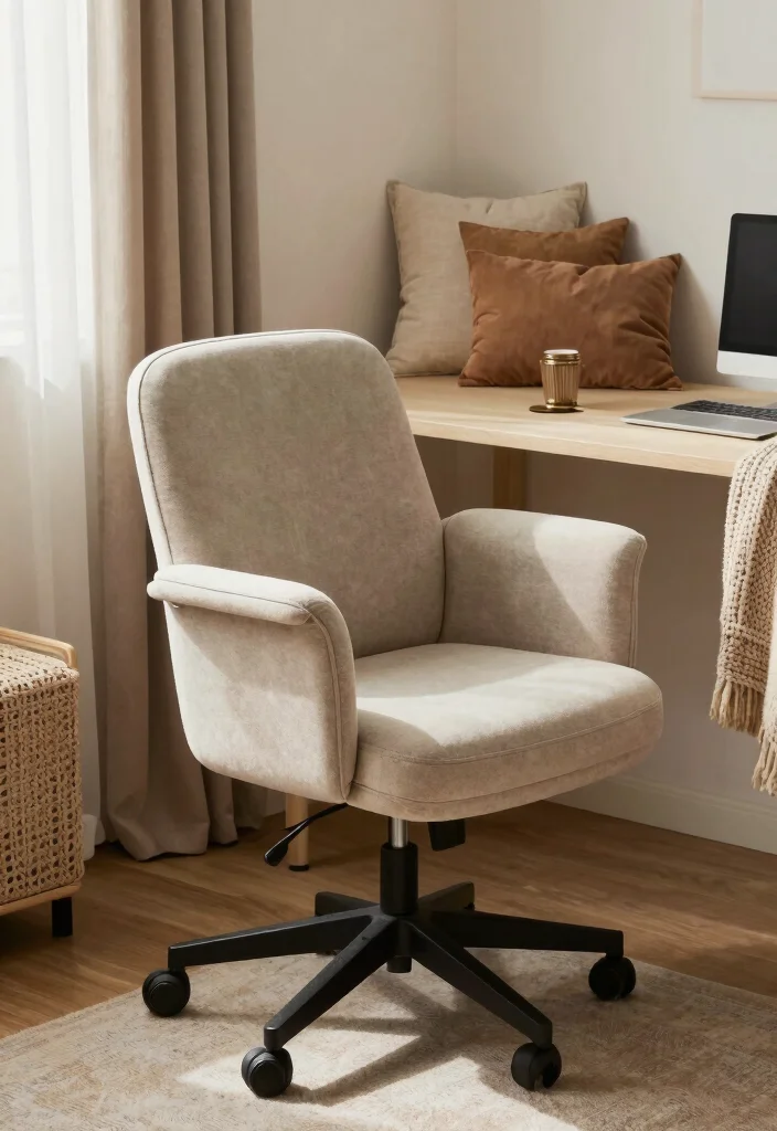 12 Home Office Corner Desk Ideas for Small Rooms 9. Cozy Corner with a Reclined Desk Chair 0