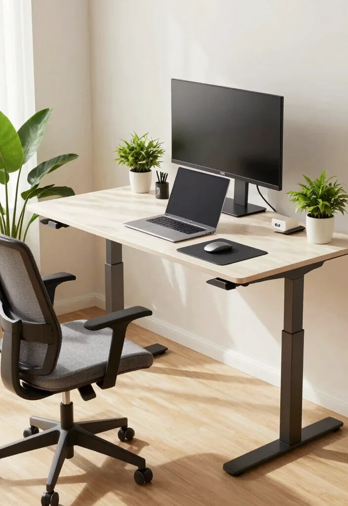 12 Home Office Setup Ideas for Better Daily Workflow 1 12 Home Office Setup Ideas for Better Daily Workflow 1. Ergonomic Desk Heights 0
