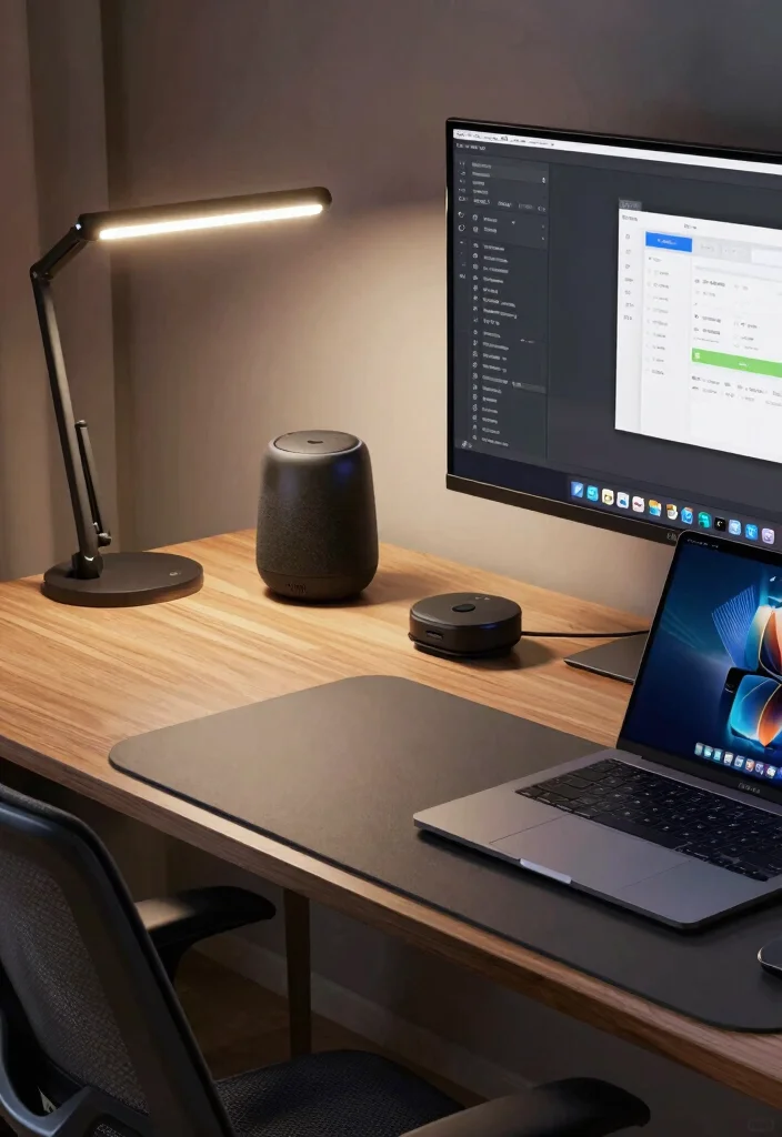 12 Home Office Setup Ideas for Better Daily Workflow 16 12 Home Office Setup Ideas for Better Daily Workflow 6. Integrated Technology 0