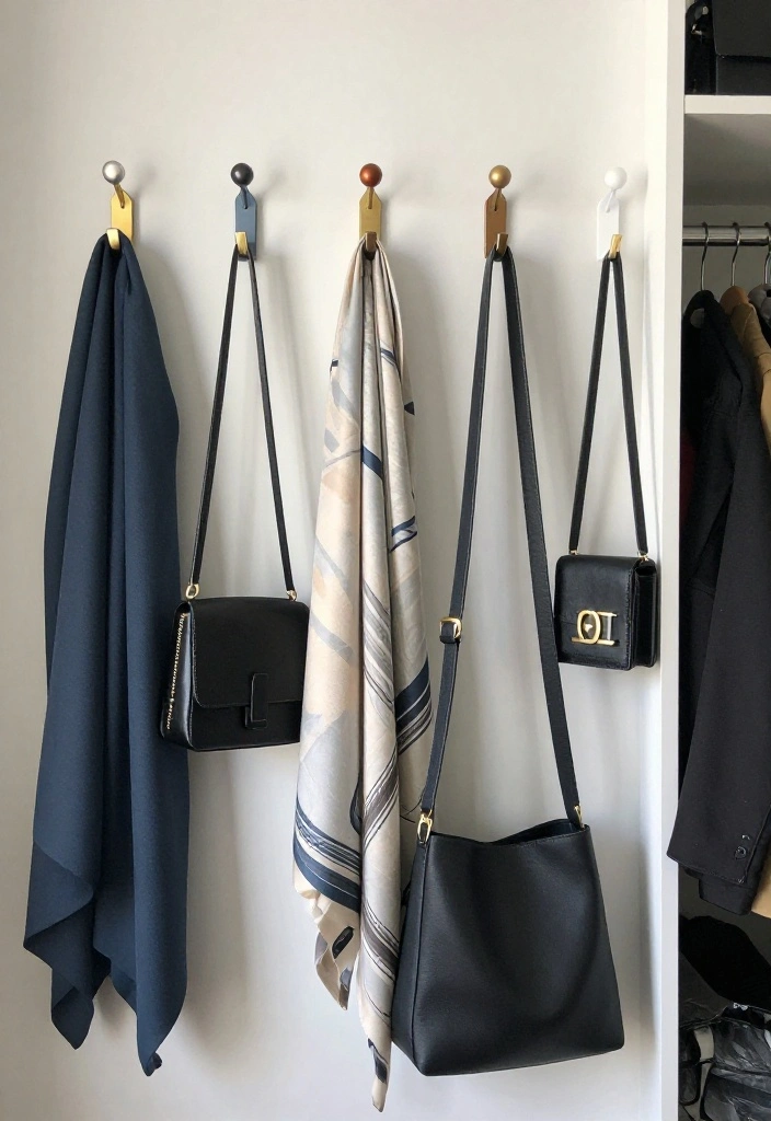 12 Homemade Closet Ideas for Budget Friendly Organization 28 12 Homemade Closet Ideas for Budget Friendly Organization 8. Creative Hooks for Accessories 0