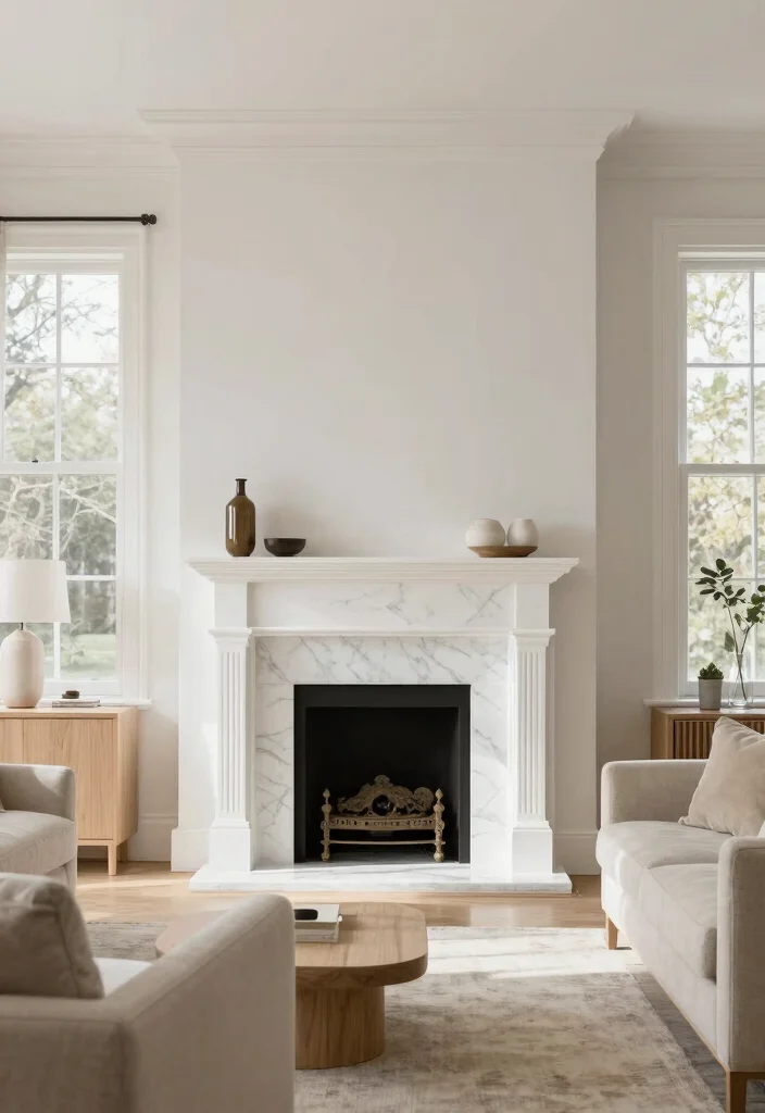 12 Marble Fireplace Ideas for a Clean Luxe Focal Point 2 12 Marble Fireplace Ideas for a Clean Luxe Focal Point 2. Classic White Elegance 0