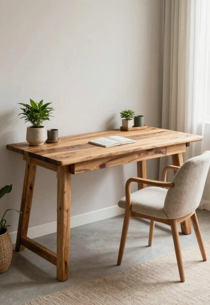12 Modern Office Table Ideas with Clean Lines 62 12 Modern Office Table Ideas with Clean Lines 12. Nature Inspired Desks 0