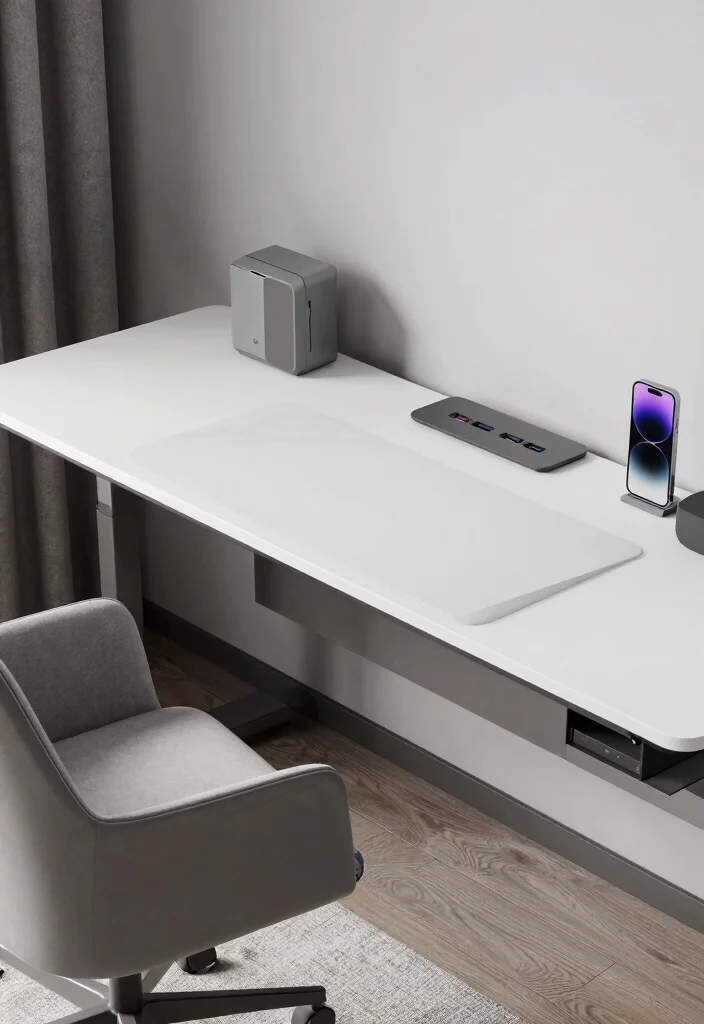 12 Modern Office Table Ideas with Clean Lines 38 12 Modern Office Table Ideas with Clean Lines 8. Smart Desks with Technology Integration 0