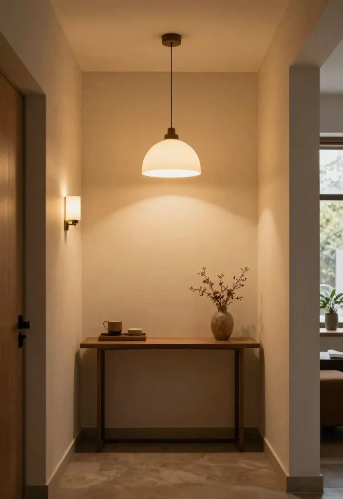 12 Narrow Entryway Ideas for Better Flow 6. Creative Lighting Solutions 0
