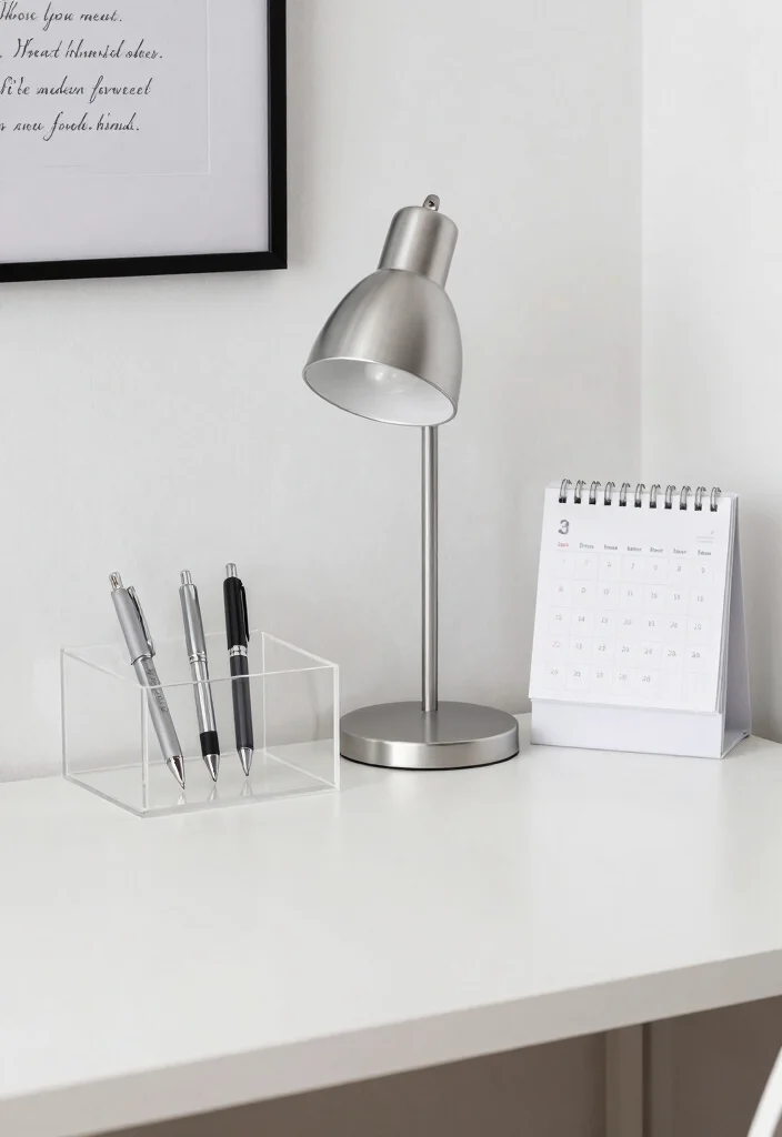 12 Office Desk Decor Ideas That Feel Calm and Focused 2. Minimalist Desk Accessories 0