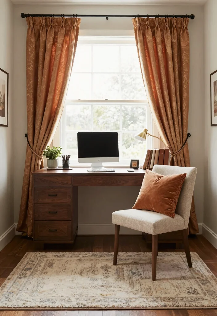 12 Office Ideas for Women That Feel Personal and Practical 9. Soft Touches with Textiles 0