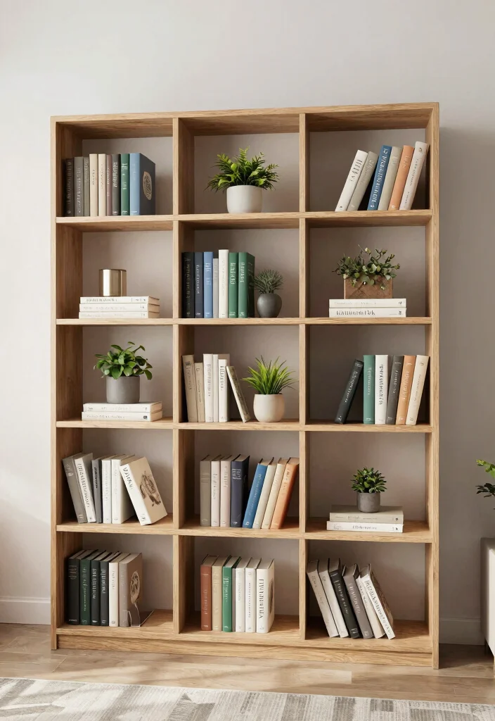 12 Office Reading Room Ideas for Quiet Focus and Calm 13 12 Office Reading Room Ideas for Quiet Focus and Calm 3. Minimalist Bookshelf Design 0