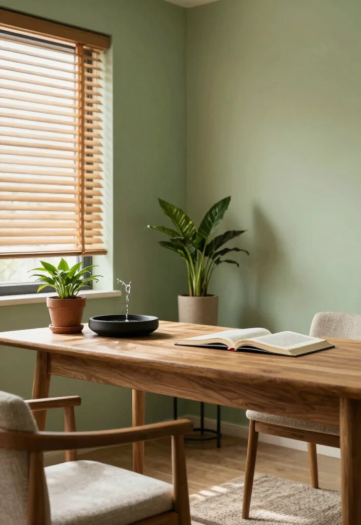 12 Office Reading Room Ideas for Quiet Focus and Calm 25 12 Office Reading Room Ideas for Quiet Focus and Calm 5. Nature Inspired Decor 0