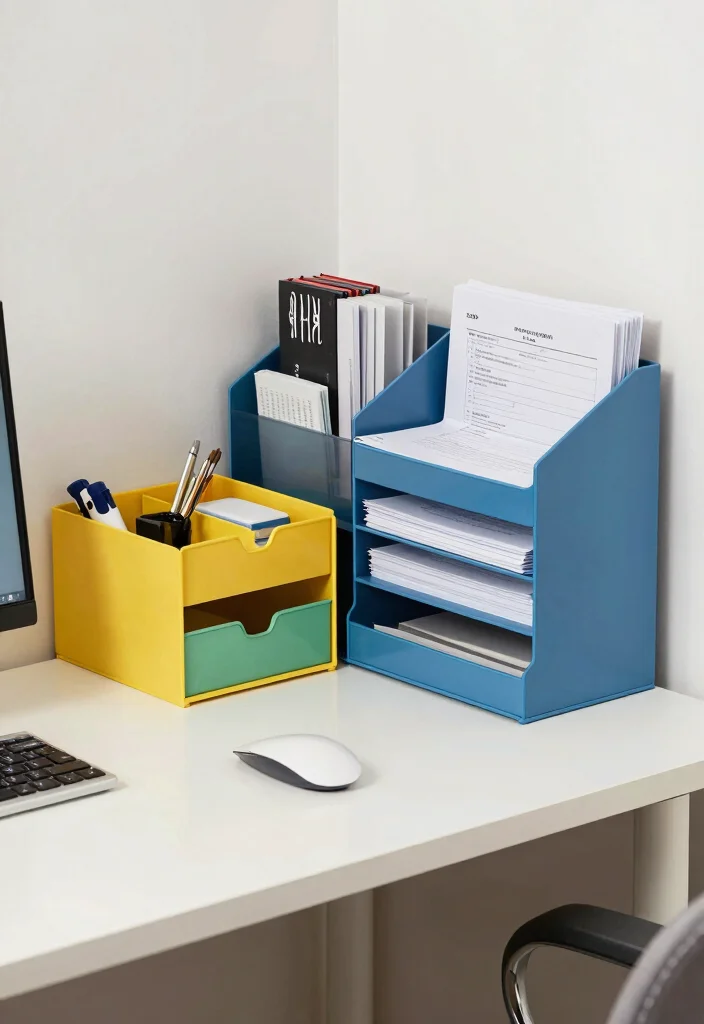 12 Office Small Space Ideas That Actually Work 39 12 Office Small Space Ideas That Actually Work 9. Keep Office Supplies Organized 0