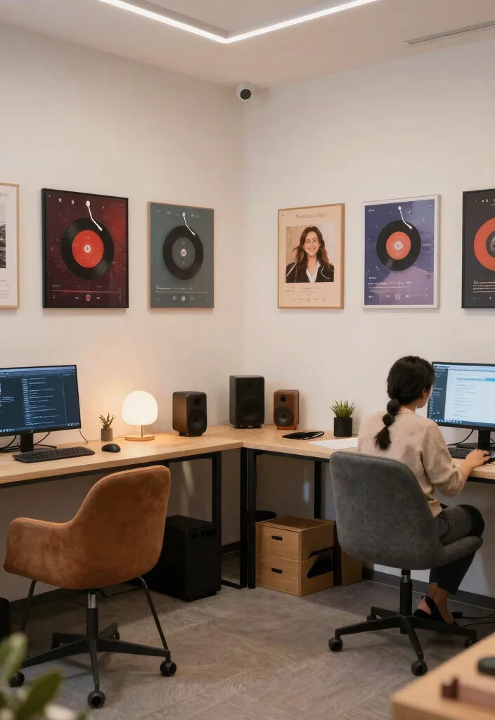 12 Office Xmas Decorating Ideas for Seasonal Cheer 62 12 Office Xmas Decorating Ideas for Seasonal Cheer 12. Sustainable Holiday Playlist 0