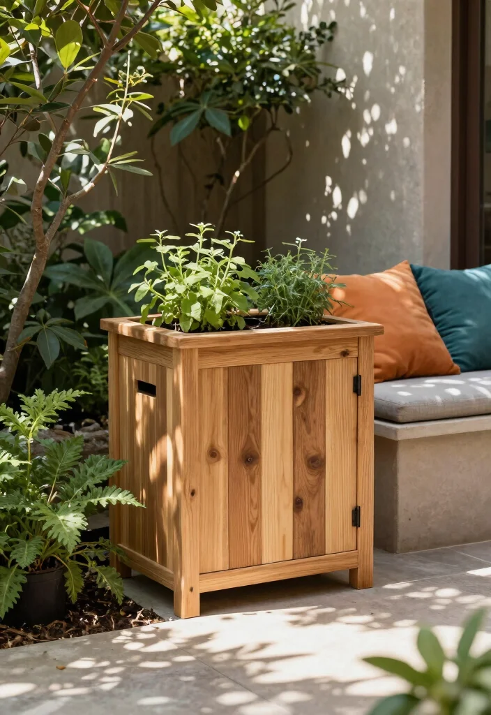 12 Outside Front Door Entryway Ideas with Curb Appeal 10. Compost Bins as Functional Decor 0