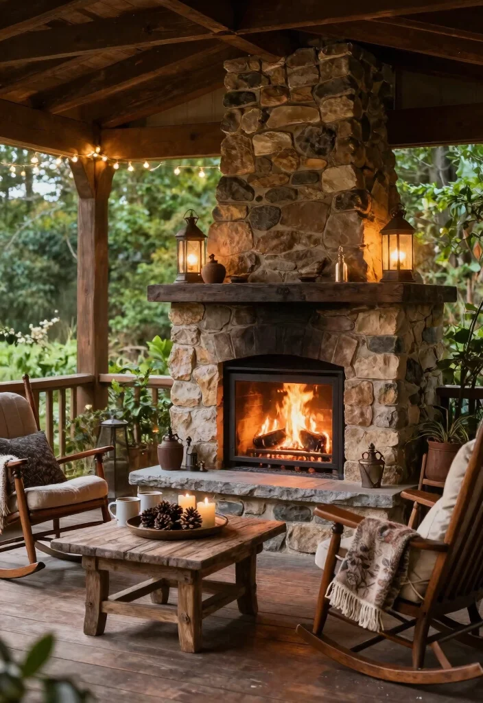 12 Porch Fireplace Ideas for Outdoor Living Comfort 1 12 Porch Fireplace Ideas for Outdoor Living Comfort 1. Rustic Stone Fireplaces 0