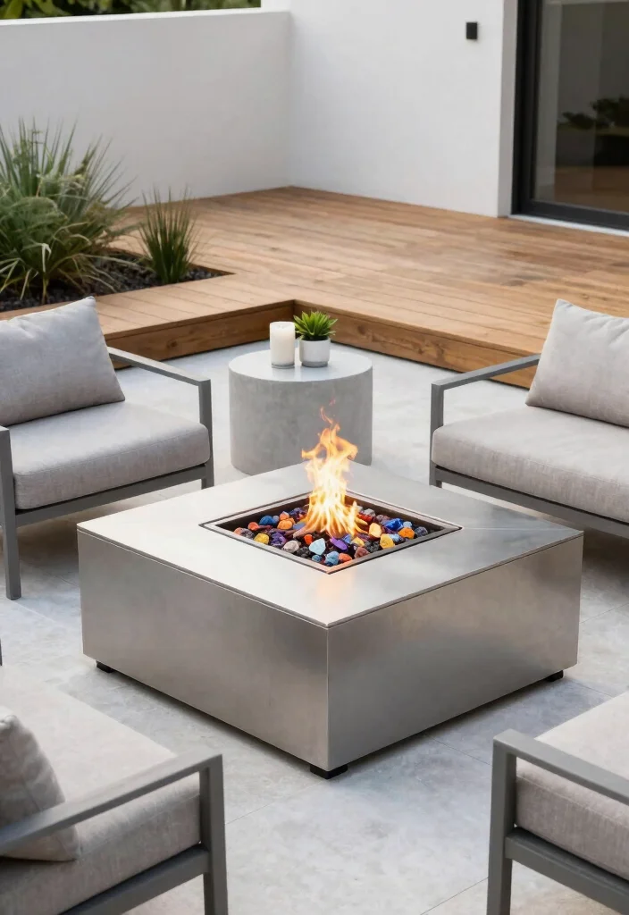 12 Porch Fireplace Ideas for Outdoor Living Comfort 12 12 Porch Fireplace Ideas for Outdoor Living Comfort 2. Contemporary Fire Pit Designs 0