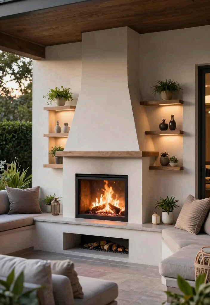 12 Porch Fireplace Ideas for Outdoor Living Comfort 36 12 Porch Fireplace Ideas for Outdoor Living Comfort 6. Built In Fireplaces 0