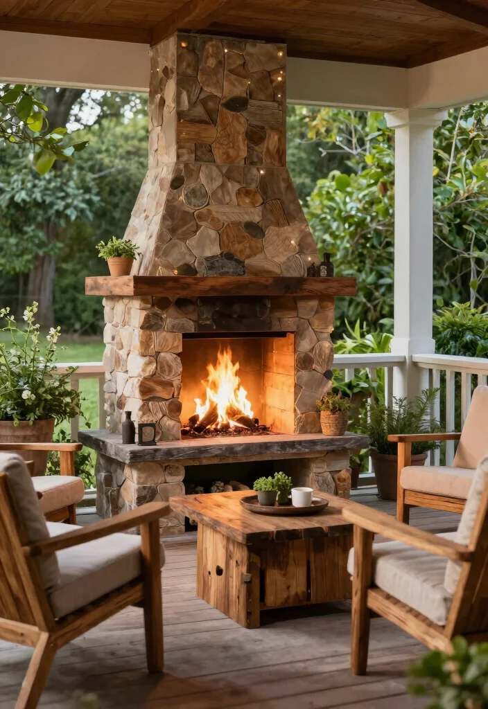12 Porch Fireplace Ideas for Outdoor Living Comfort 49 12 Porch Fireplace Ideas for Outdoor Living Comfort 9. Eco Friendly Fireplaces 0