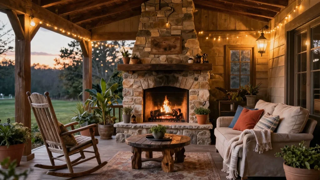12 Porch Fireplace Ideas for Outdoor Living Comfort