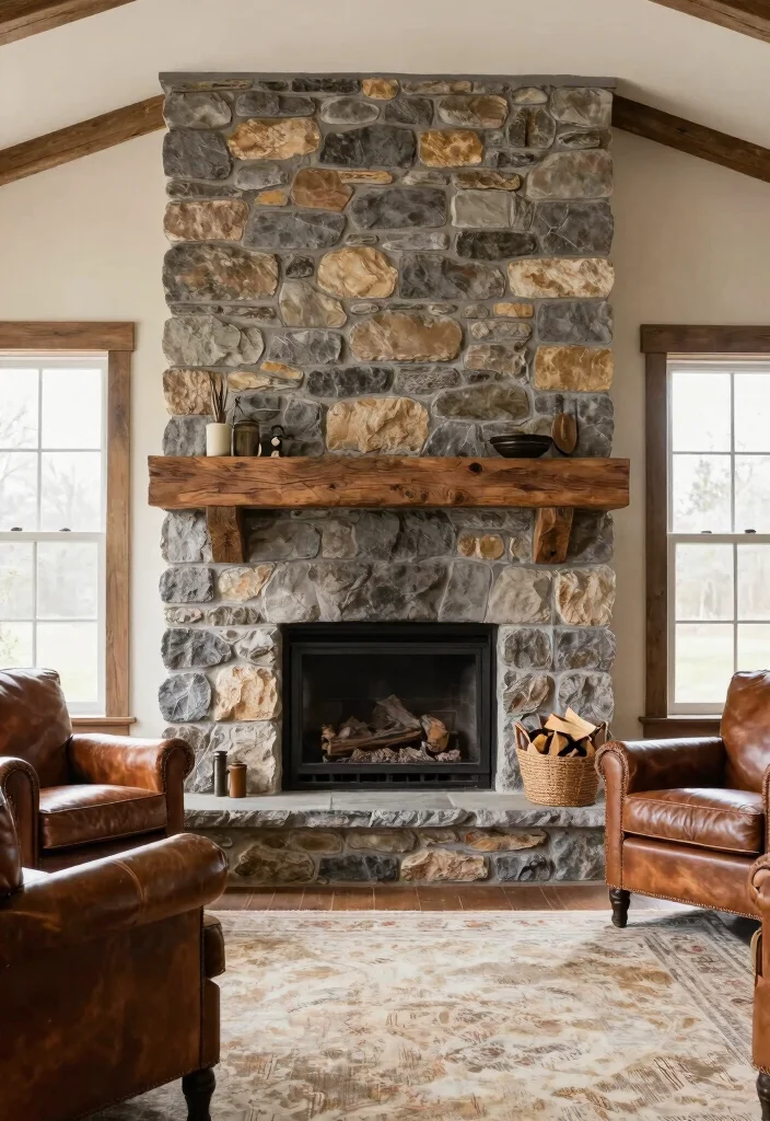 12 Real Fireplace Ideas for Timeless Home Design 1 12 Real Fireplace Ideas for Timeless Home Design 1. Rustic Stone Fireplaces 0