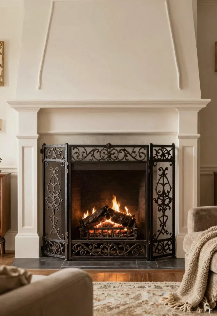 12 Real Fireplace Ideas for Timeless Home Design 46 12 Real Fireplace Ideas for Timeless Home Design 6. Fireplace Screens for Added Elegance 0