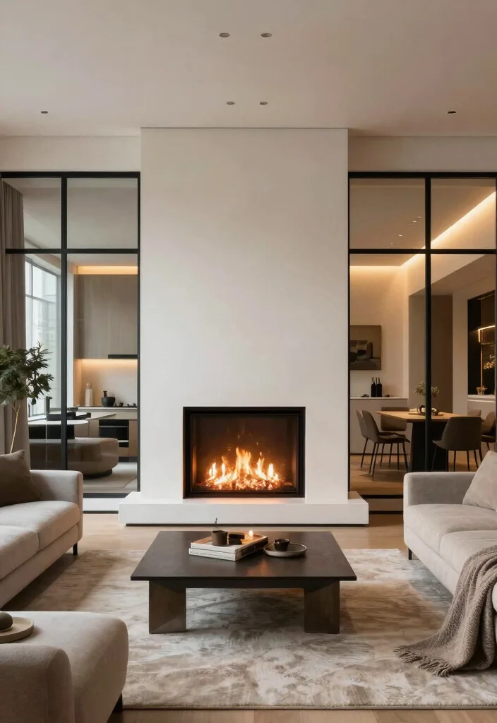 12 Real Fireplace Ideas for Timeless Home Design 57 12 Real Fireplace Ideas for Timeless Home Design 7. Two Sided Fireplaces for Open Concept Homes 0