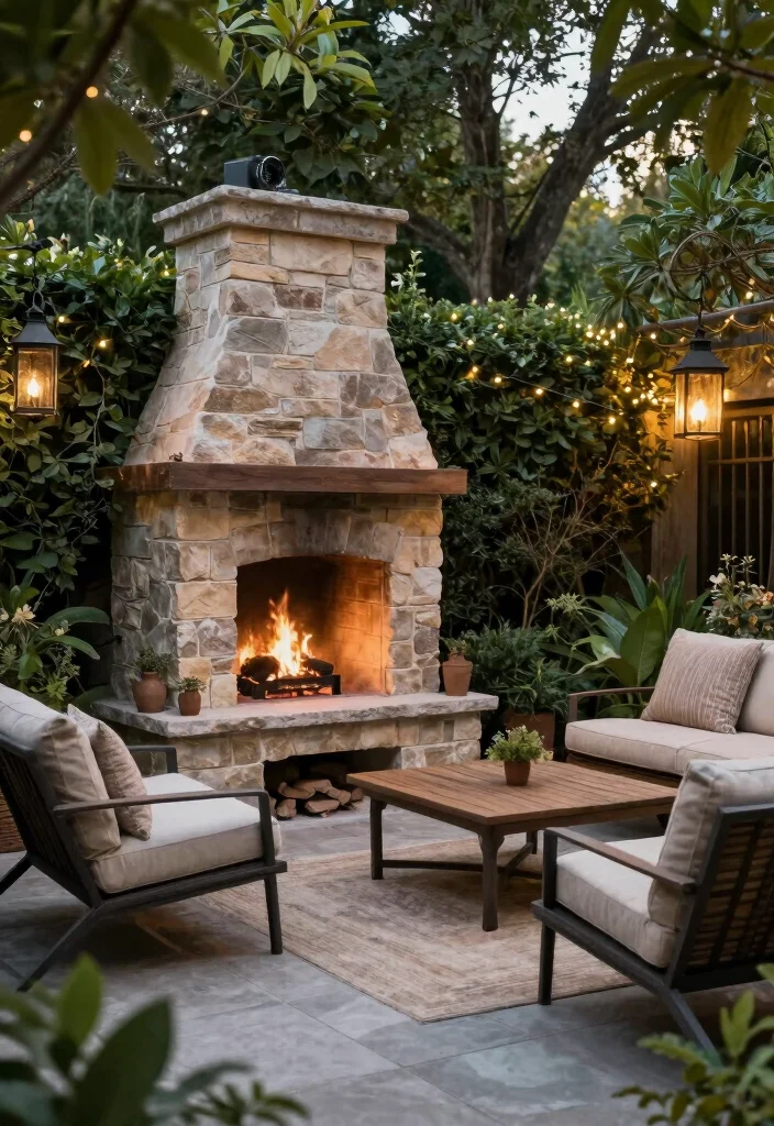 12 Real Fireplace Ideas for Timeless Home Design 58 12 Real Fireplace Ideas for Timeless Home Design 8. Outdoor Fireplaces for Entertaining 0