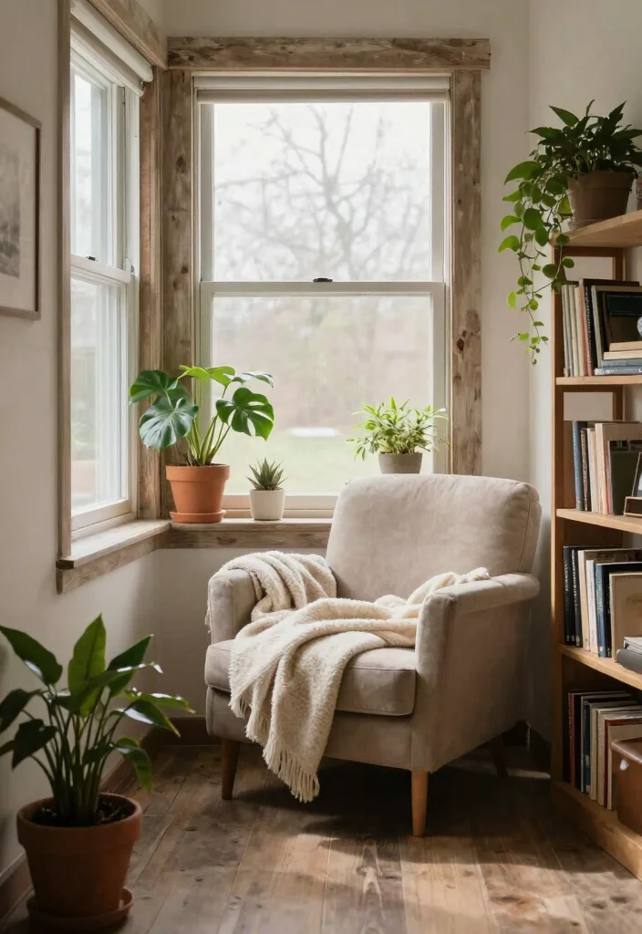 12 Rustic Home Office Ideas with Warm Natural Texture 6. Create a Cozy Nook 0