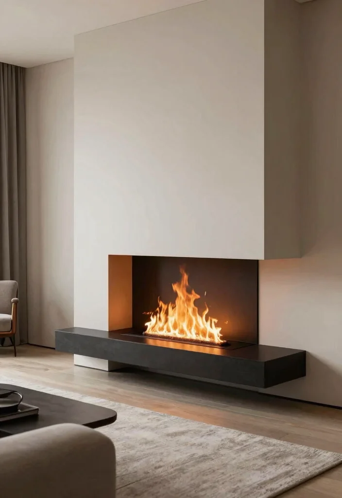 12 Scandinavian Fireplace Ideas with Soft Minimal Nordic Style 50 12 Scandinavian Fireplace Ideas with Soft Minimal Nordic Style 10. Floating Fireplace Designs 0