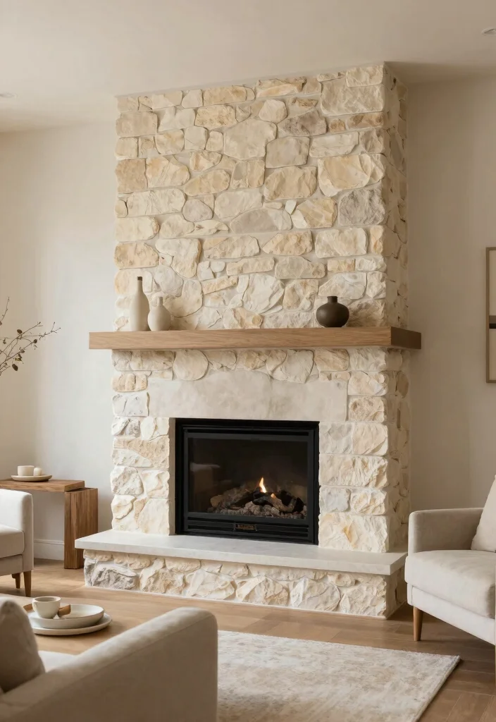 12 Scandinavian Fireplace Ideas with Soft Minimal Nordic Style 26 12 Scandinavian Fireplace Ideas with Soft Minimal Nordic Style 6. Stone Clad Fireplaces 0