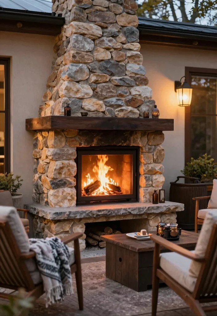 12 Scandinavian Fireplace Ideas with Soft Minimal Nordic Style 38 12 Scandinavian Fireplace Ideas with Soft Minimal Nordic Style 8. Outdoor Scandinavian Fireplaces 0