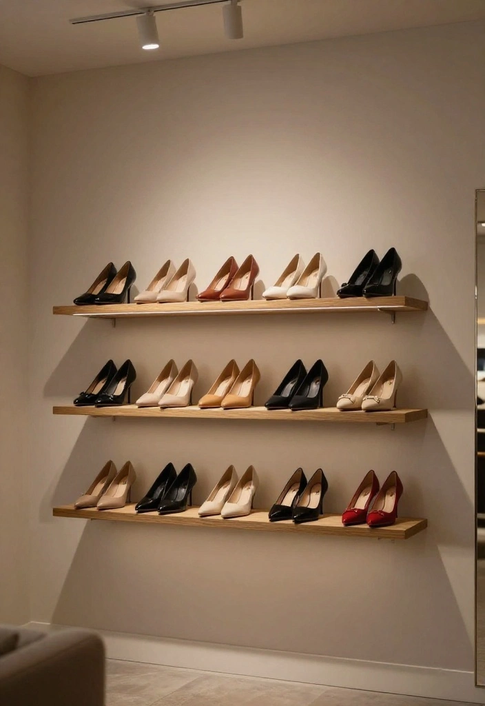 12 Shoes Closet Ideas to Keep Footwear Visible and Organized 12. Visual Shoe Displays 0
