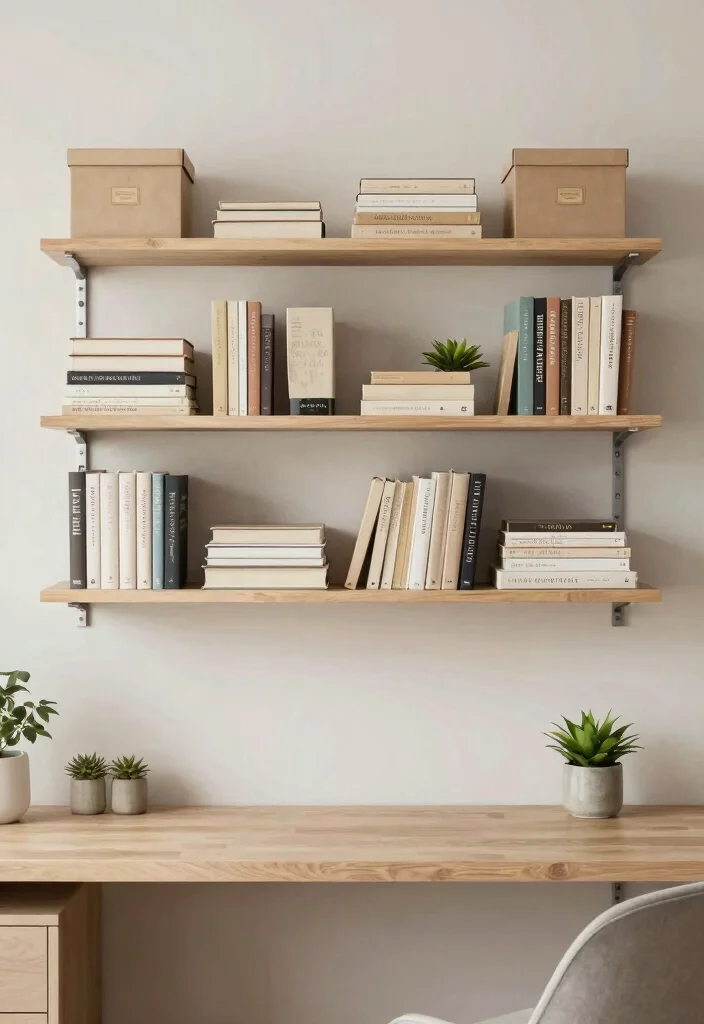 12 Simple Home Office Ideas for Everyday Productivity 4. Incorporate Functional Storage 0