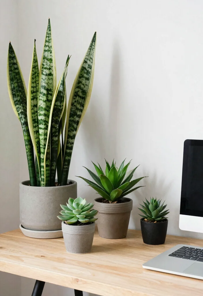 12 Simple Home Office Ideas for Everyday Productivity 6. Add Greenery 0