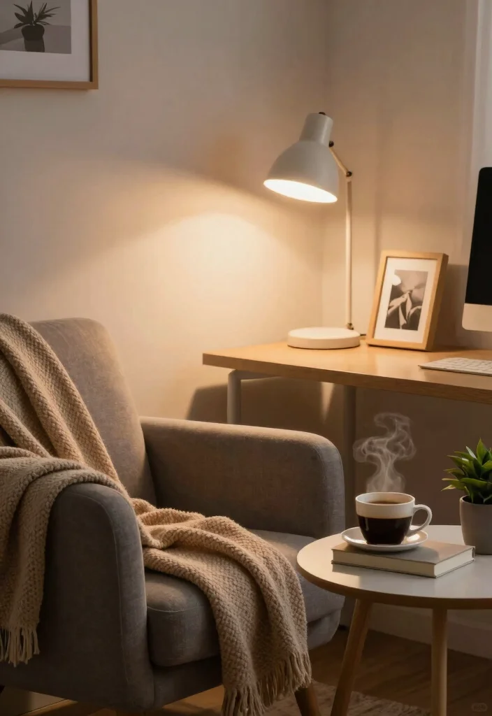 12 Simple Home Office Ideas for Everyday Productivity 8. Create a Cozy Corner 0