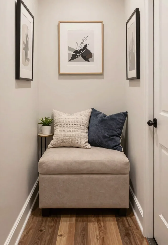 12 Small Entryway Ideas for Apartment Living with Smart Storage 10. Stylish Storage Ottomans 0