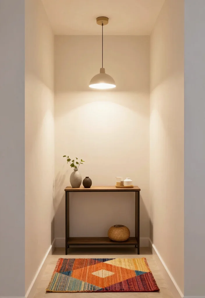 12 Small Entryway Ideas for Apartment Living with Smart Storage 12. Bright Lighting 0