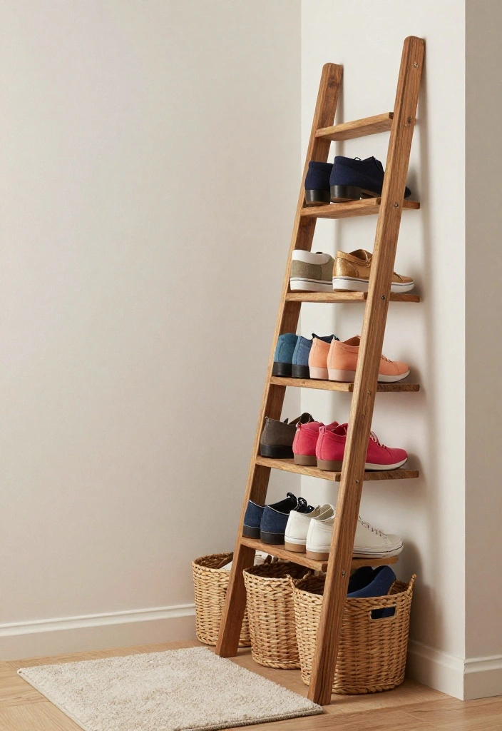 12 Small Entryway Ideas for Apartment Living with Smart Storage 7. Creative Shoe Storage 0