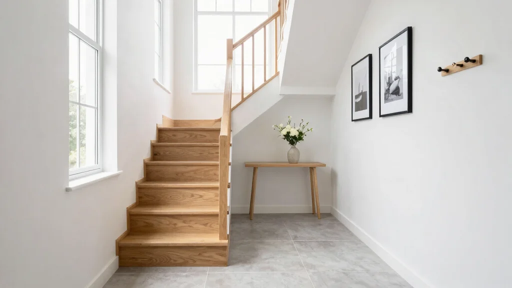 12 Small Entryway Ideas with Stairs That Feel Open and Bright