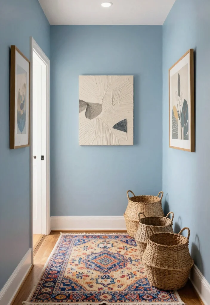 12 Small Foyer Ideas for Narrow Homes 4. Play with Color and Texture 0