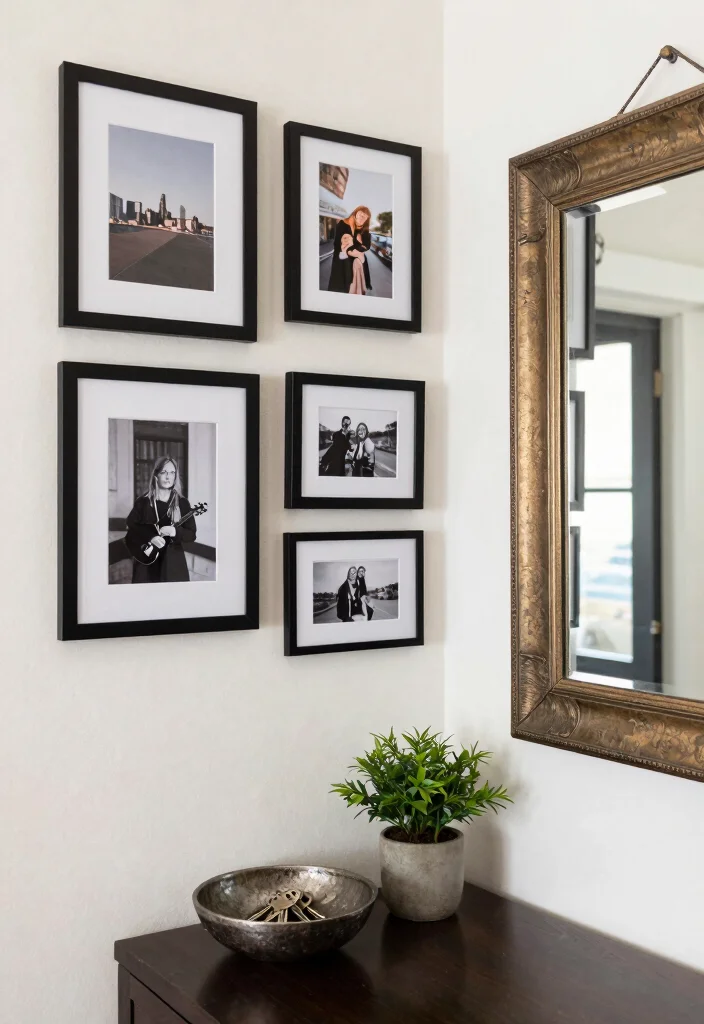 12 Small Foyer Ideas for Narrow Homes 9. Personalize with Decor 0