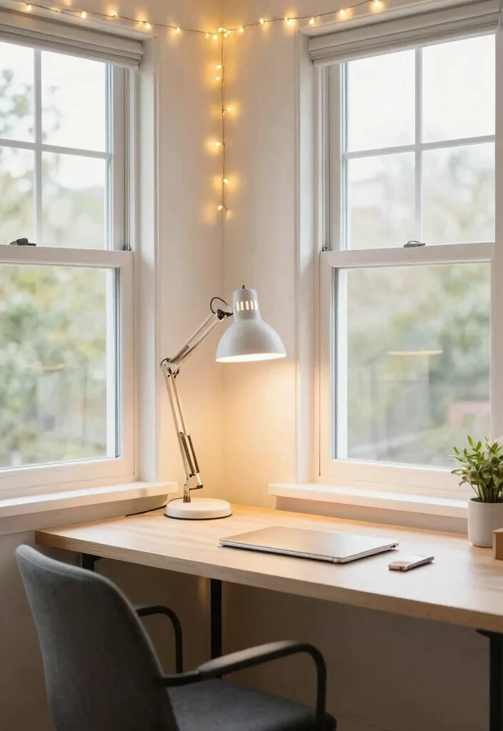 12 Small Home Office Ideas Workspaces That Actually Function 51 12 Small Home Office Ideas Workspaces That Actually Function 11. Creative Lighting Brighten Your Space 0