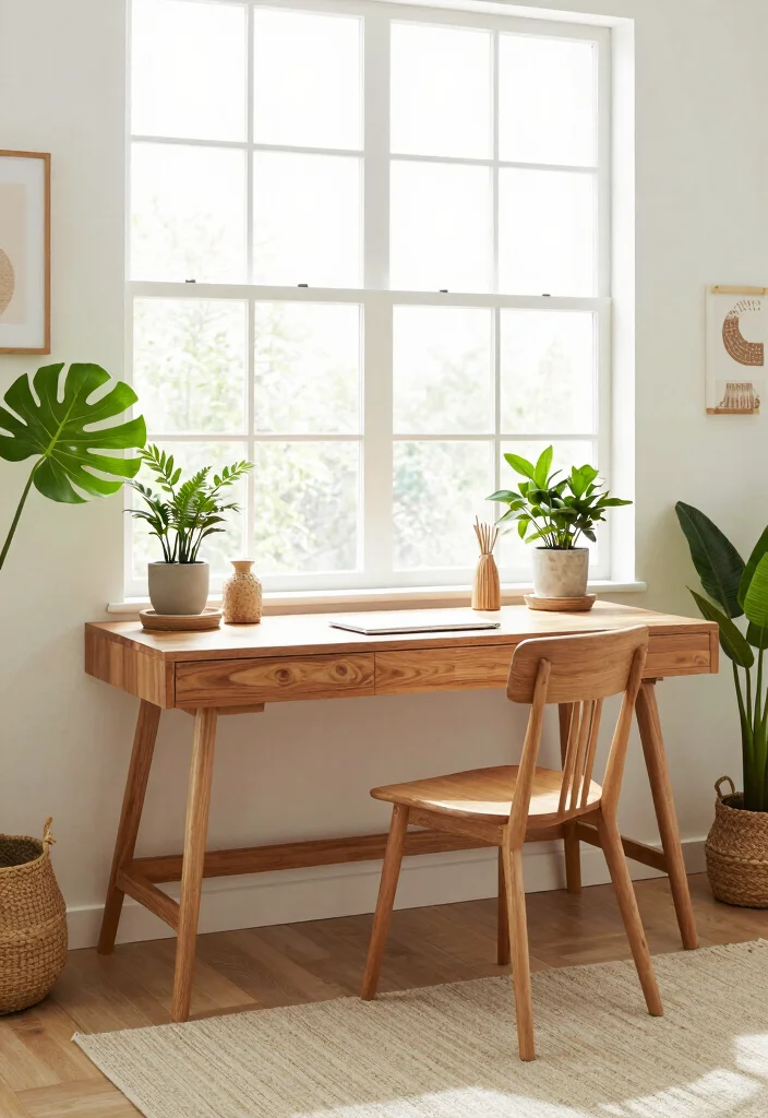 12 Small Home Office Ideas Workspaces That Actually Function 27 12 Small Home Office Ideas Workspaces That Actually Function 7. Natural Elements Bring the Outside In 0