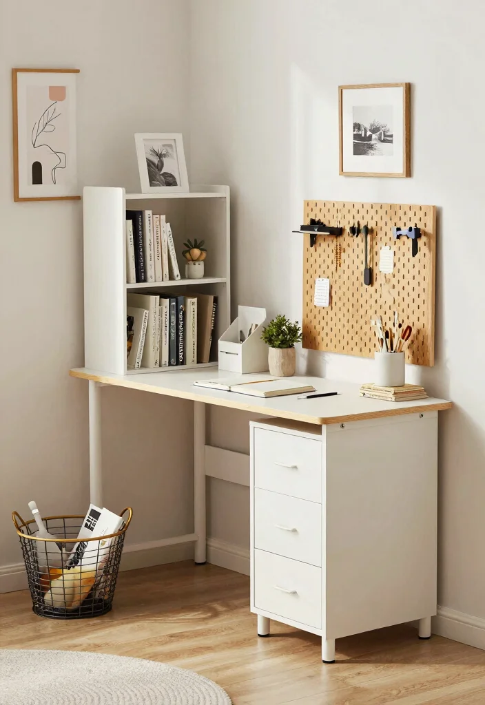 12 Small Home Office Ideas for Men with Clean Modern Style 3. Smart Storage Solutions 0