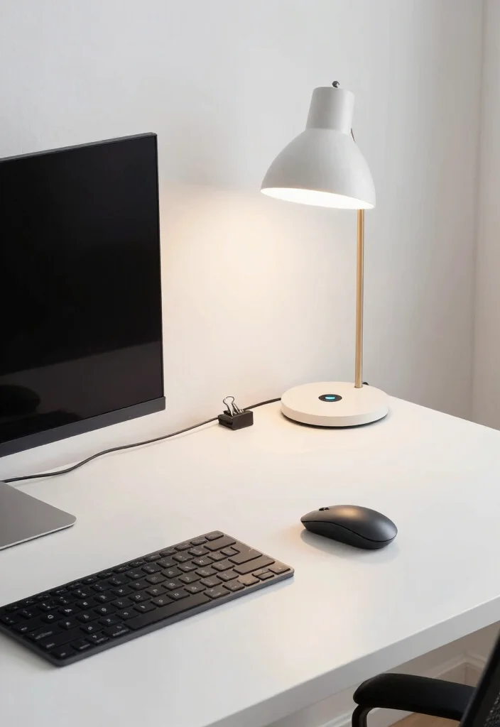 12 Small Home Office Ideas for Men with Clean Modern Style 9. Technology Management 0